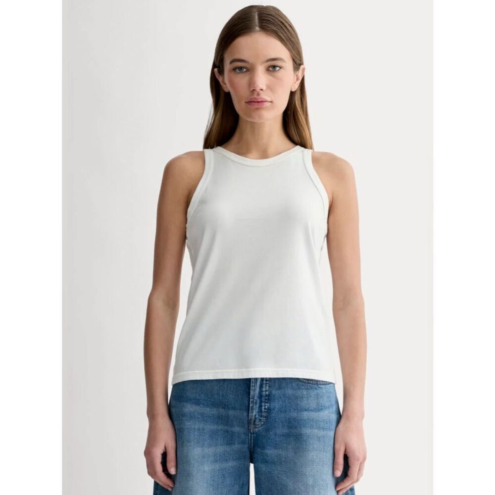 New Everlane THE TANK IN ESSENTIAL COTTON in White Size XS